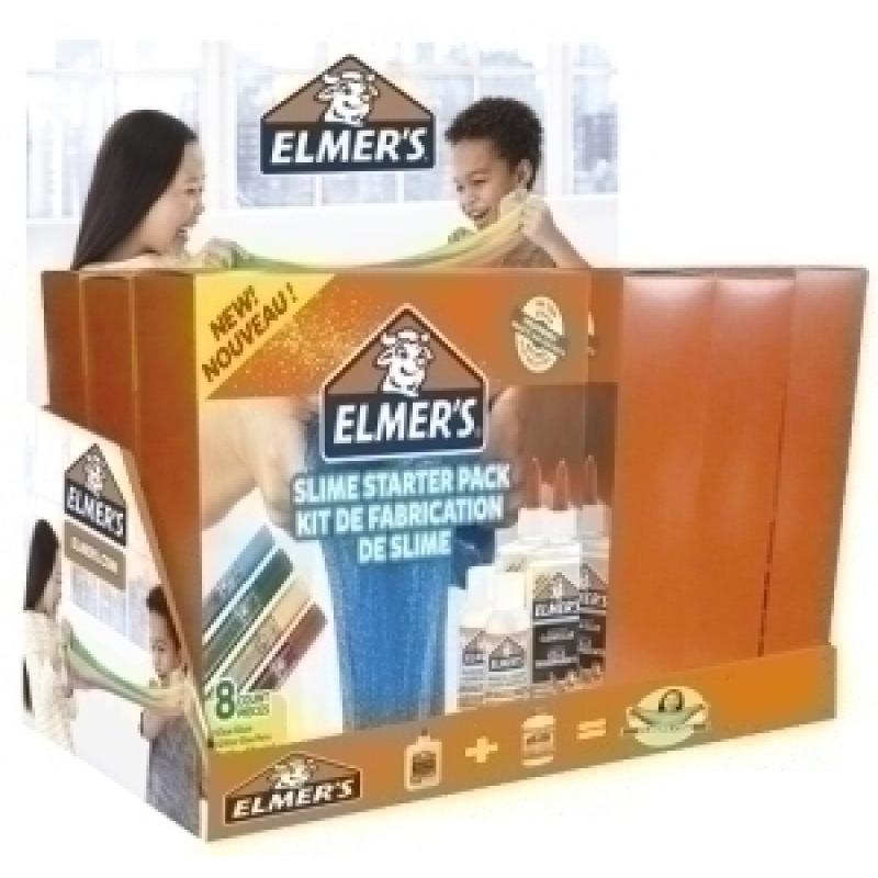 juego-elmer´s-slime-starter-pack-kit-completo-expositor-de-12