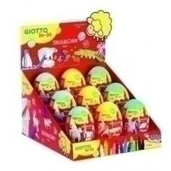Juego Giotto Be-Be Stick&Color Egg Expositor De 9