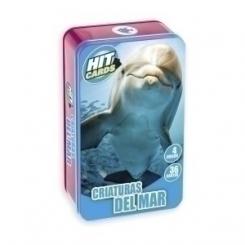 Juego Imagiland Hit Cards Caja Metalica Animales Del Mar