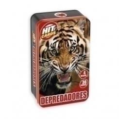 Juego Imagiland Hit Cards Caja Metalica Depredadores
