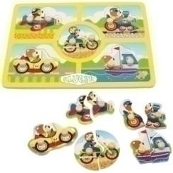 Juego Kluger Ensarte 10 Piezas Vehiculos