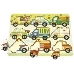 Juego Kluger Ensarte 9 Piezas Parque Automovilistico