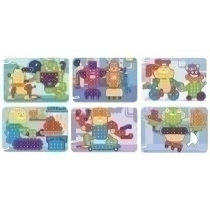 juego-miniland-pegs-15mm-robots-pack-de-6-3-6-anos