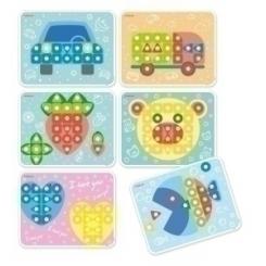 Juego Miniland Superpegs Ciudad Colores Brillantes Pack De 6 (2-5 Años)