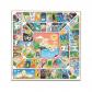 Juego Parchis Oca 2 tableros de  33 Ctm con fichas de 4 colores