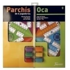 Juego Parchis Oca 6 Jugadores 40 Cmt + Fichas