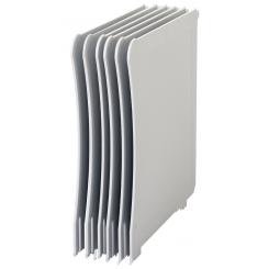 junto 6 separadores Archivo 2000 Archivodoc 260x3x250 mm gris