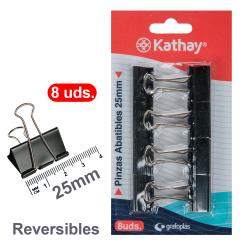 KATHAY Blister 8 Pinzas Abatibles 25mm