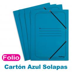 KATHAY Carpetas de gomas con Solapas Folio  Carton