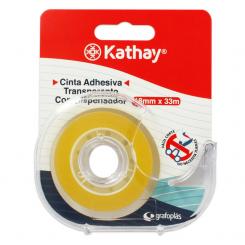 KATHAY Cinta Transparente  18Mmx33M +Dispensad.