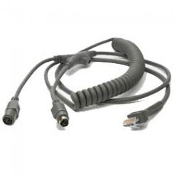 ZEBRA KBW Wedge PS/2 9ft Power Port cable ps/2 2,7 m Gris