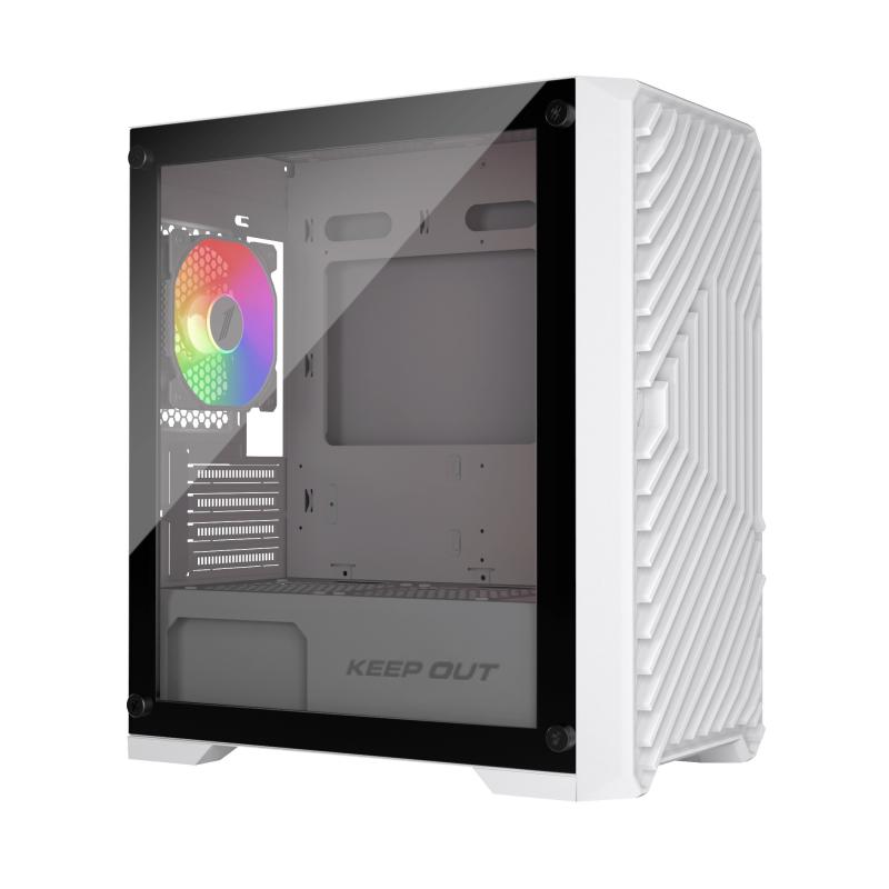 keepout-xc-220w-glass-carcasa-de-ordenador-blanco