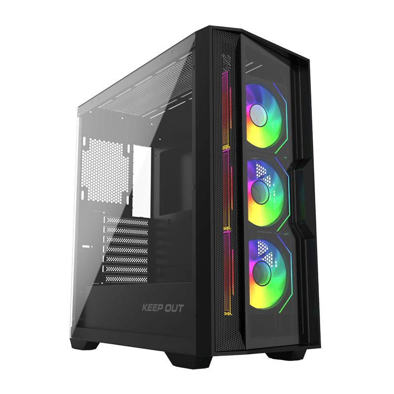 keepout-xc-500-glass-carcasa-de-ordenador-torre-negro
