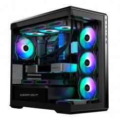 KeepOut XC-905 PRO+ carcasa de ordenador Negro
