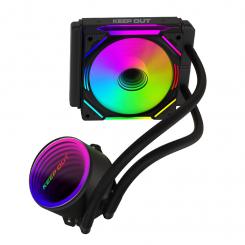 KeepOut XWC-120 sistema de refrigeración para ordenador Carcasa del ordenador Ventilador Negro