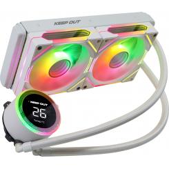 KeepOut XWC-240 PRO Procesador Kit de refrigeración líquida 12 cm Blanco
