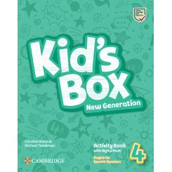 Kid'S Box New Generation English For Spanish Speakers Level 4 Activity Book With Home Booklet And Digital Pack, Ed. CAMBRIDGE