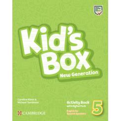 Kids Box New Generation English for Spanish Speakers Level 5 Activity Book with Home Booklet and Digital Pack CAMBRIDGE