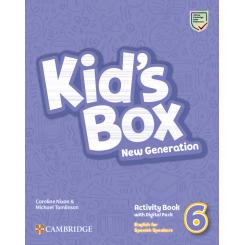 Kid'S Box New Generation English For Spanish Speakers Level 6 Activity Book With Home Booklet And Digital Pack, Ed. CAMBRIDGE