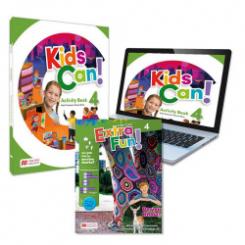 KIDS CAN! 4 Activity Book: Cuaderno de actividades impreso + acceso a la versión digital y app Navio MACMILLAN