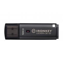 Kingston Technology IronKey 128GB Locker Plus 50 G2, FIPS 197, AES-256