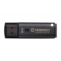 Kingston Technology IronKey 32GB Locker Plus 50 G2, FIPS 197, AES-256