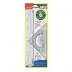 Kit 3 Reglas Geometric MAPED Para Zurdos