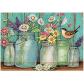 KIT PINTURA DIAMANTES FLORES
