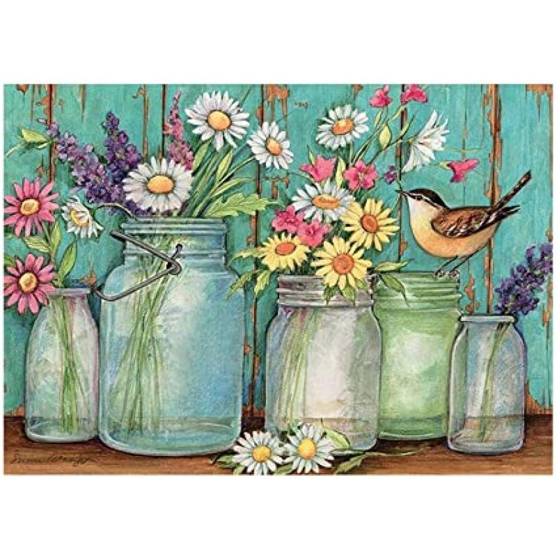 KIT PINTURA DIAMANTES FLORES