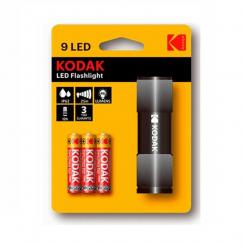 Kodak Linterna Compacta 9 Led 3xAAA Ehd Negro