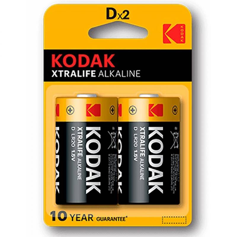 Kodak Xtralife Pila Alcalina D Lr20 Blister*2