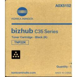 Konica Minolta Toner Bizhub C35 negro TNp22K/A0X5152 / 6.000 P?GINAS. PACK 1