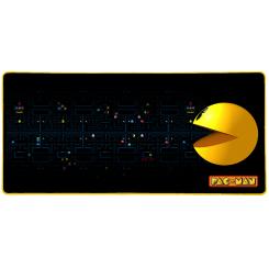 Konix PacMan Alfombrilla de ratón para juegos Negro, Azul, Amarillo