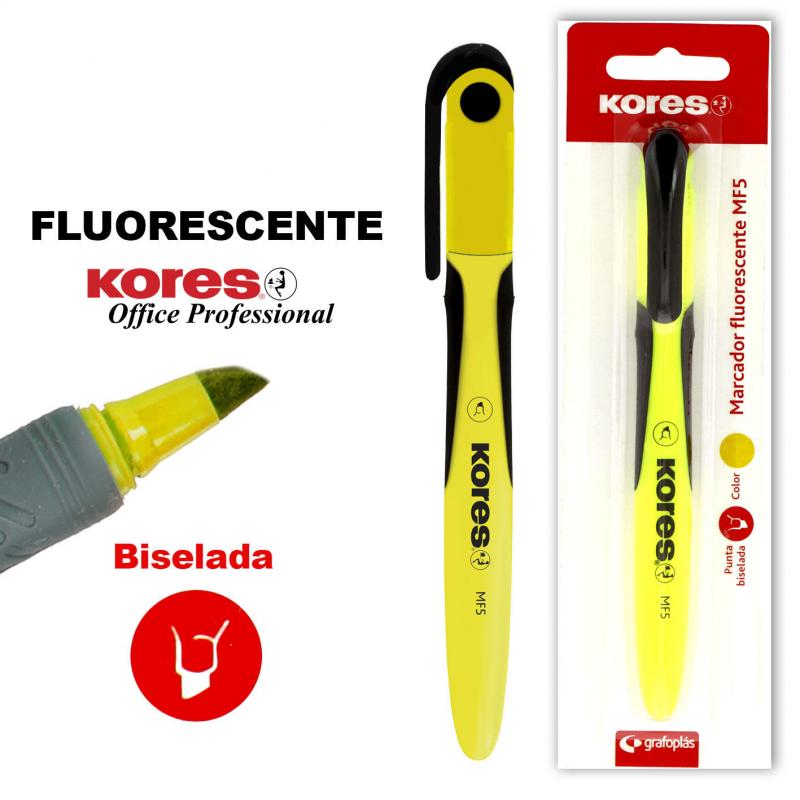 kores-blister-1-marcador-fluor-c-softgrip-mf5-amarillo