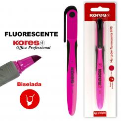 KORES Blister 1 Marcador  Fluor C/Softgrip MF5 Fucsia