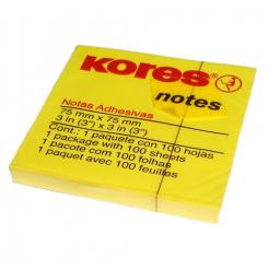 Kores Bloc100 Notas Adhesivas Acordeon 75X75mm Grafo