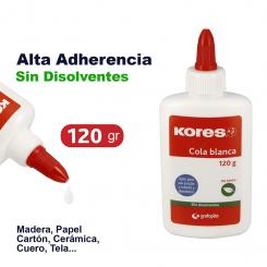 KORES Bote Cola Blanca  120G Kores