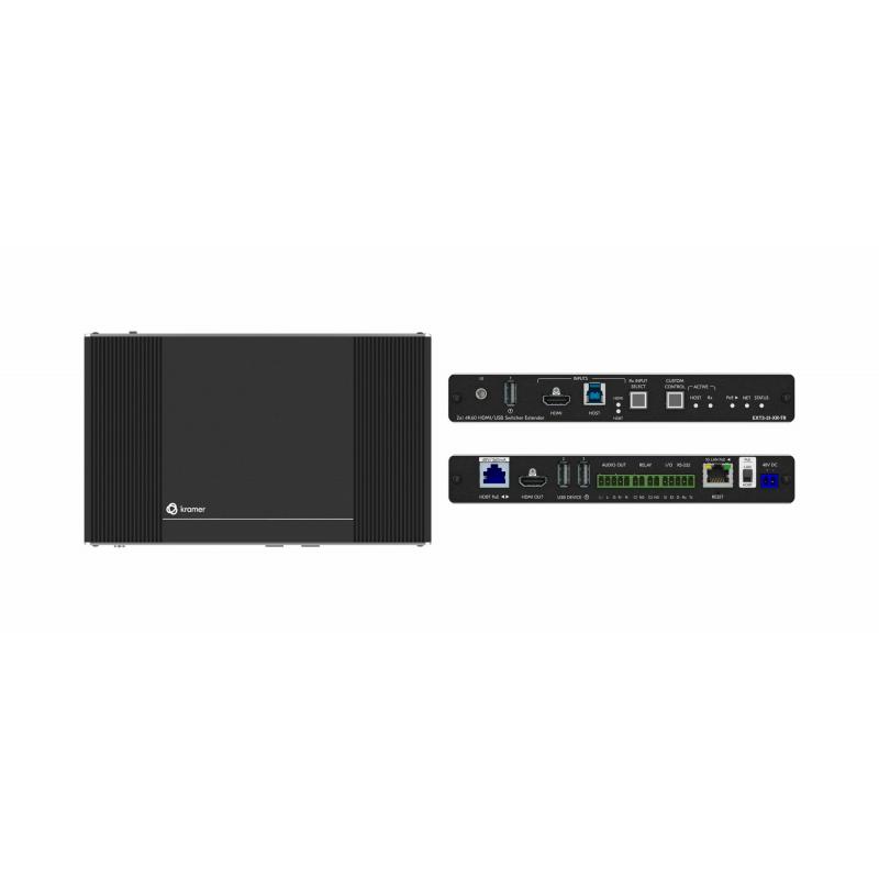 kramer-electronics-ext3-21-xr-tr-transmisor-y-receptor-de-consola-negro