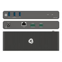 Kramer Electronics EXT3-U3-KIT Transmisor y receptor de señales AV Aluminio