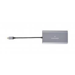 Kramer Electronics KDock-3 Alámbrico USB 3.2 Gen 1 (3.1 Gen 1) Type-C Negro, Plata