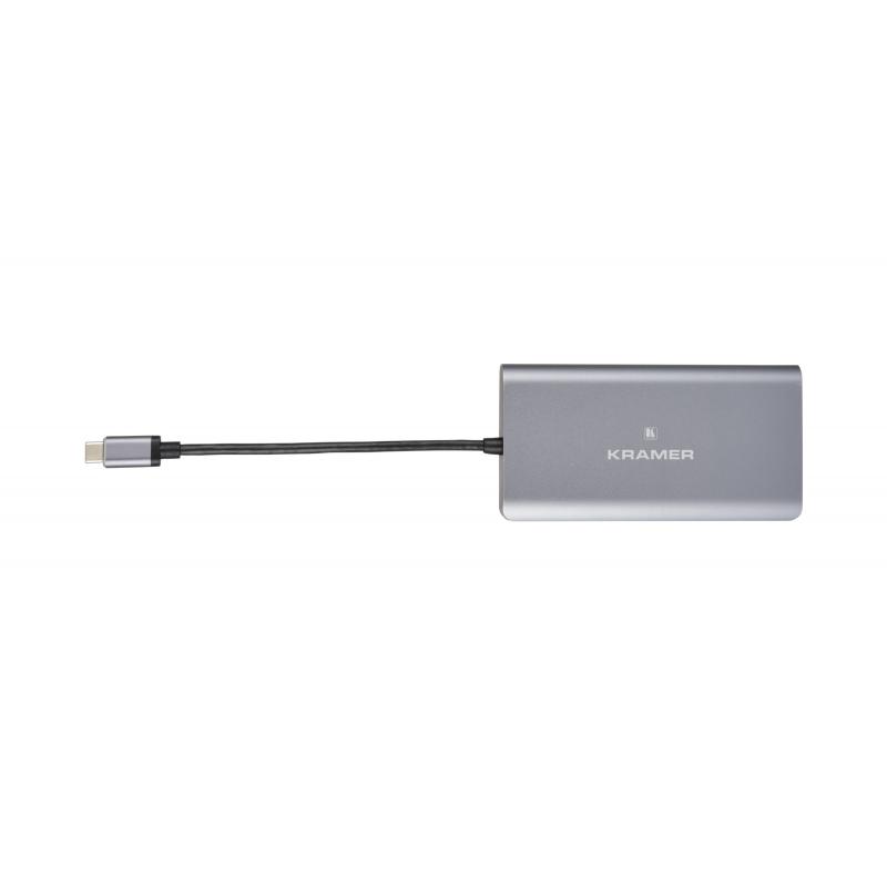 kramer-electronics-kdock-3-alambrico-usb-32-gen-1-31-gen-1-type-c-negro-plata