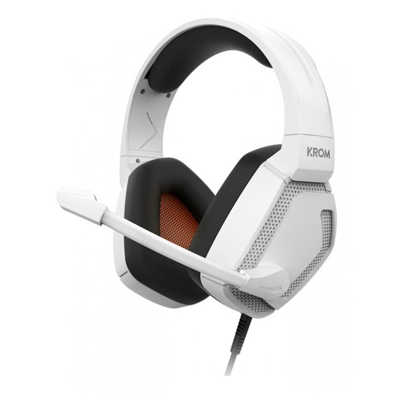 krom-kopa-pro-auriculares-alambrico-diadema-juego-blanco