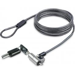 L-Link LL-NOTEBOOK-LOCK-NANO cable antirrobo Negro, Acero 1,8 m