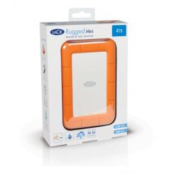 LaCie Rugged Mini disco duro externo 2 TB Naranja, Plata