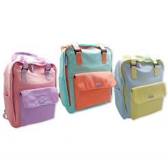 LAGART Mochila Soft Pastel Bicolor con bolsillo Frontal