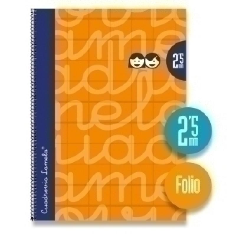 lamela-bloc-tapa-forrada-fº-80h-cuadrovia-25-mm-naranja