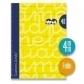 lamela-bloc-tapa-forrada-fº-80h-cuadrovia-4-mm-amarillo