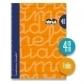 lamela-bloc-tapa-forrada-fº-80h-cuadrovia-4-mm-naranja