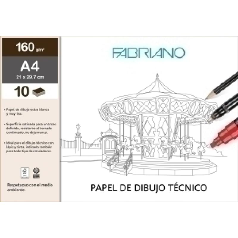 lamina-dibujo-fabriano-lineal-160g-a4-mini-pack-de-10h-liso