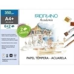 Laminas Acuarela Fabriano A4+ 350 Gr. Bolsa De 6